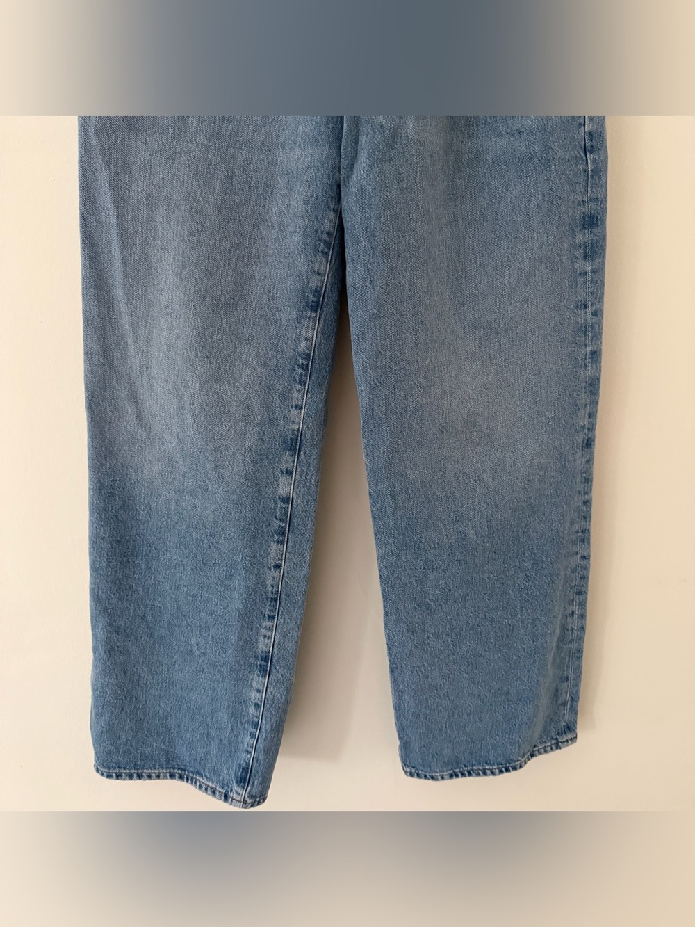 Agolde Fusion Jeans Wide Leg Low Slung Slouchy Blue Denim Cotton Size 29 - Picture 11 of 11